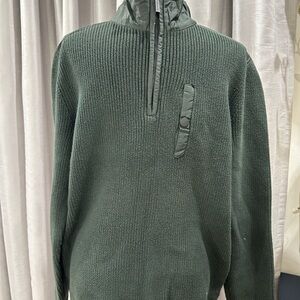 Kenneth Cole New York Green Zip Up Sweater